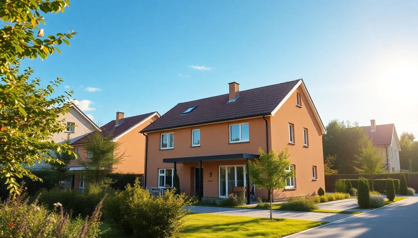 Modernes Einfamilienhaus in ruhiger Nachbarschaft, ideal für Hauskauf.
