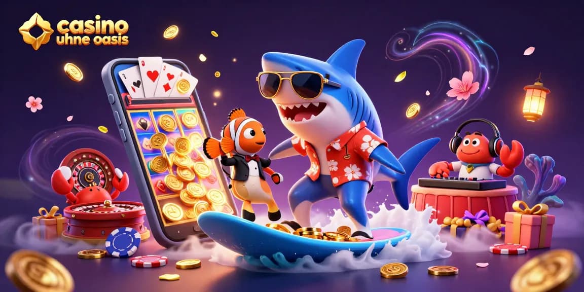 Play exciting games at casino ohne oasis with vibrant characters and dynamic casino elements.