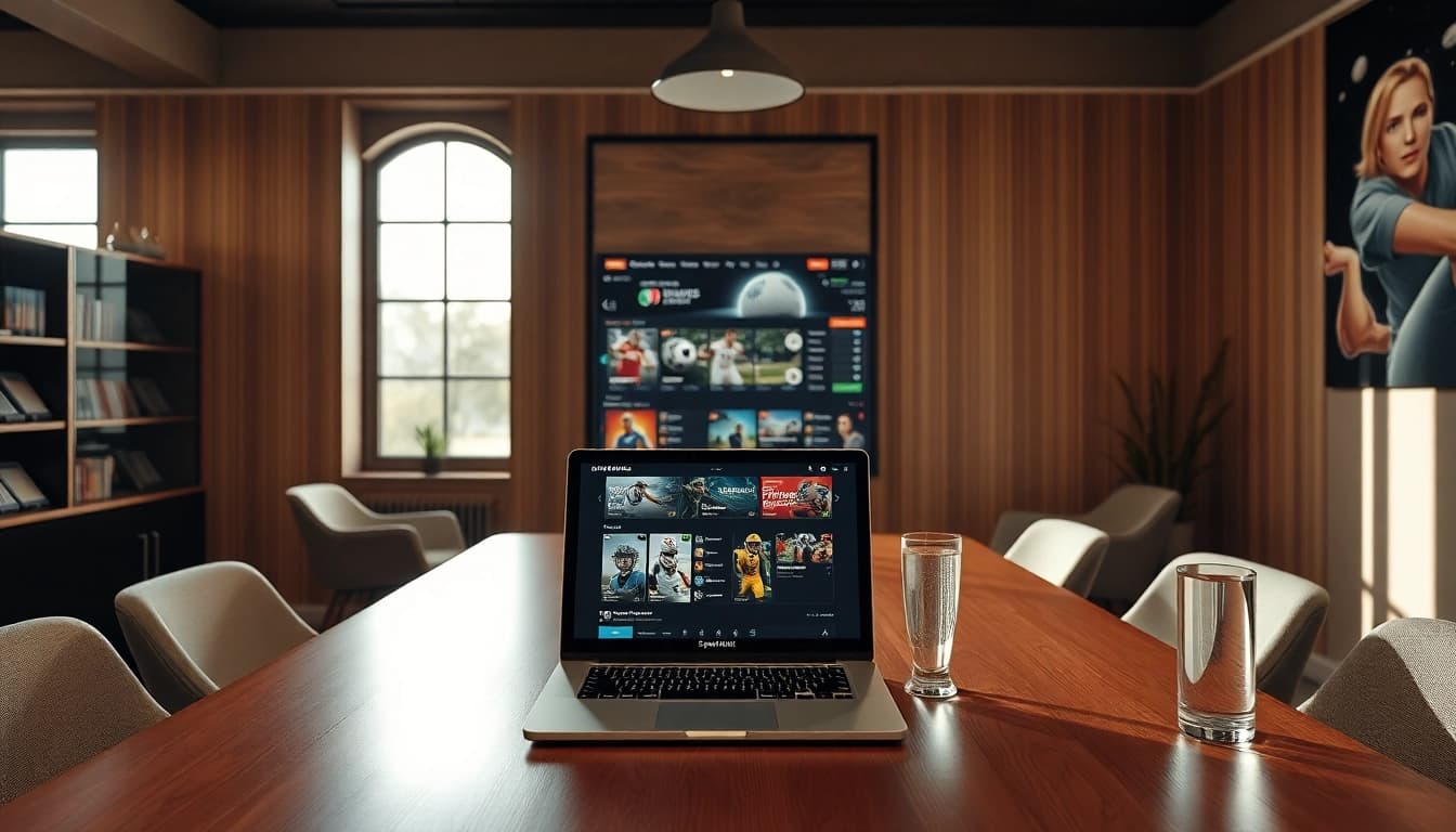 Entdecken Sie Wettanbieter ohne deutsche Lizenz in einem eleganten Wettbüro mit modernem Design und einladender Atmosphäre.