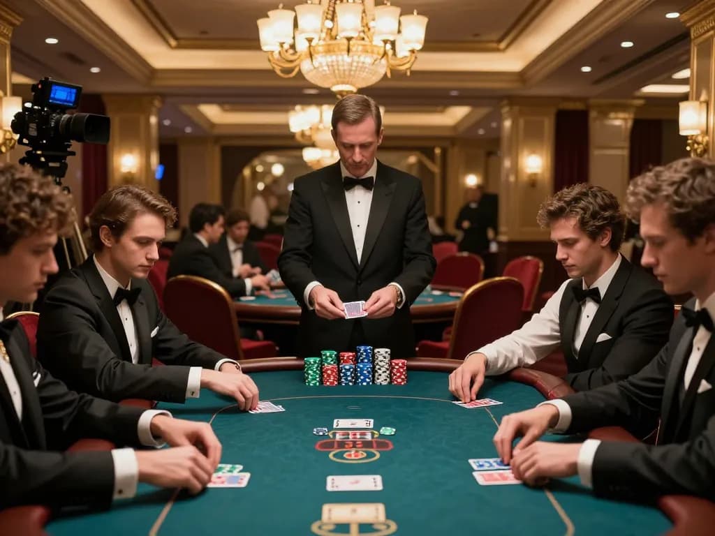 RR88 VIP poker room highlighting intense gameplay and luxury atmosphere among elite players.
