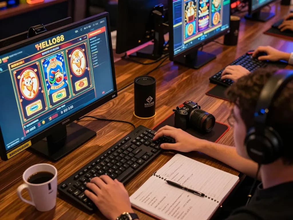 Engaging gameplay on HELLO88 platform, showcasing vibrant online casino activity.