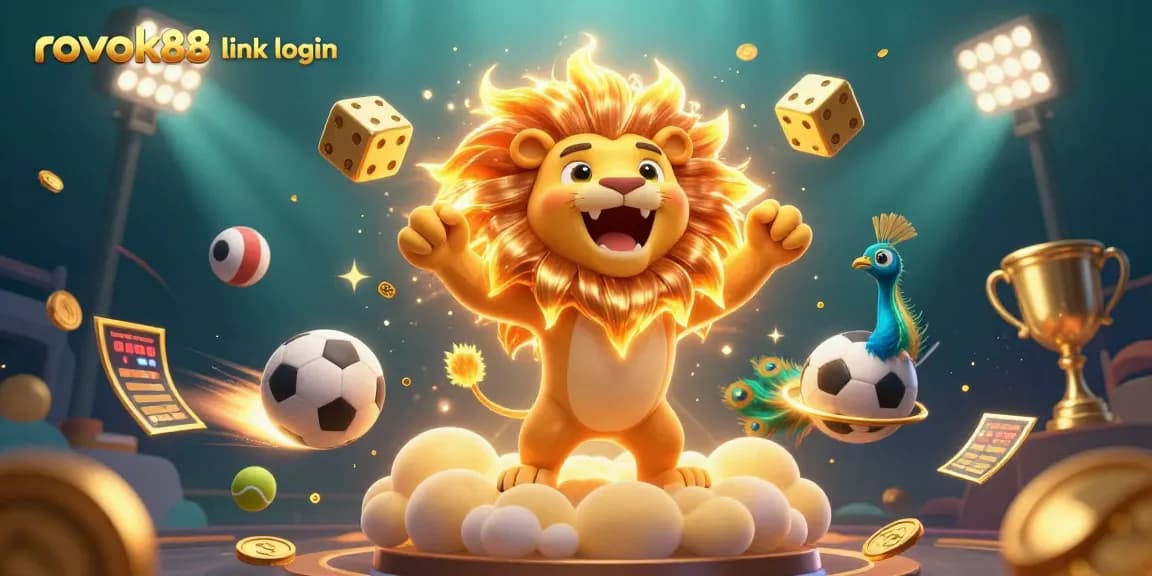 Engage with exciting gameplay at rokok88 link login featuring a vibrant 3D casino scene with lively characters.