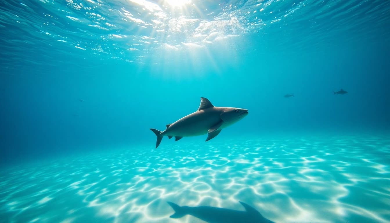 Tauchen lernen Mexiko: Ein Taucher gleitet durch ein farbenfrohes Riff mit Korallen und Fischen.