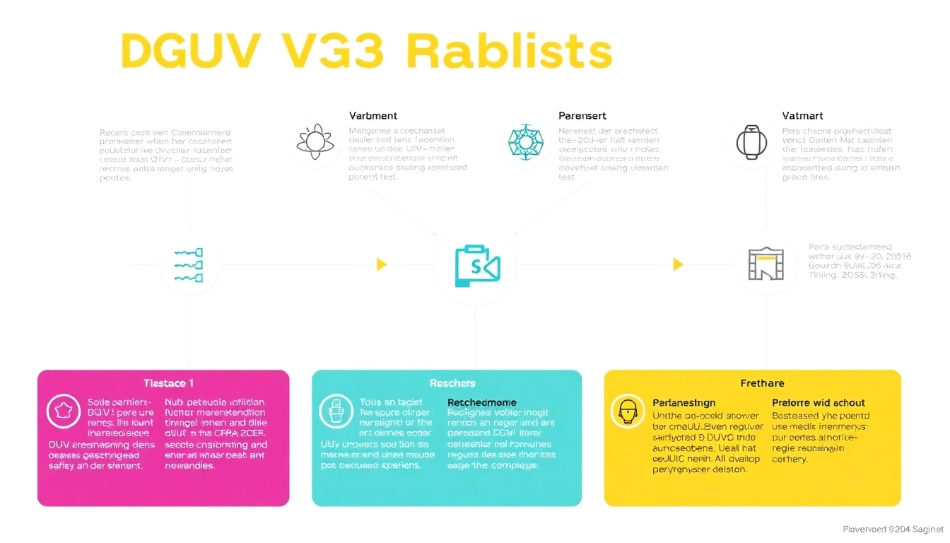 Illustrate key steps in the DGUV V3 Prüfung process, showcasing essential safety inspections.