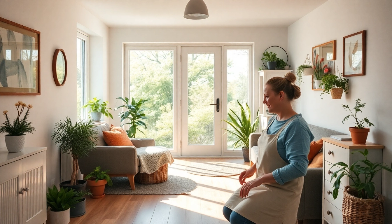 Hauswirtschaftskraft in Hameln reinigt einen einladenden Raum, fördert Sauberkeit und Pflege für ein besseres Zuhause.