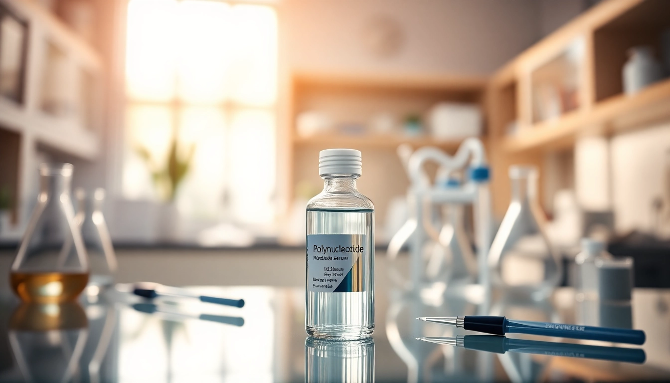 Polynucleotide Serum in a professional laboratory setting, highlighting purity and innovation.