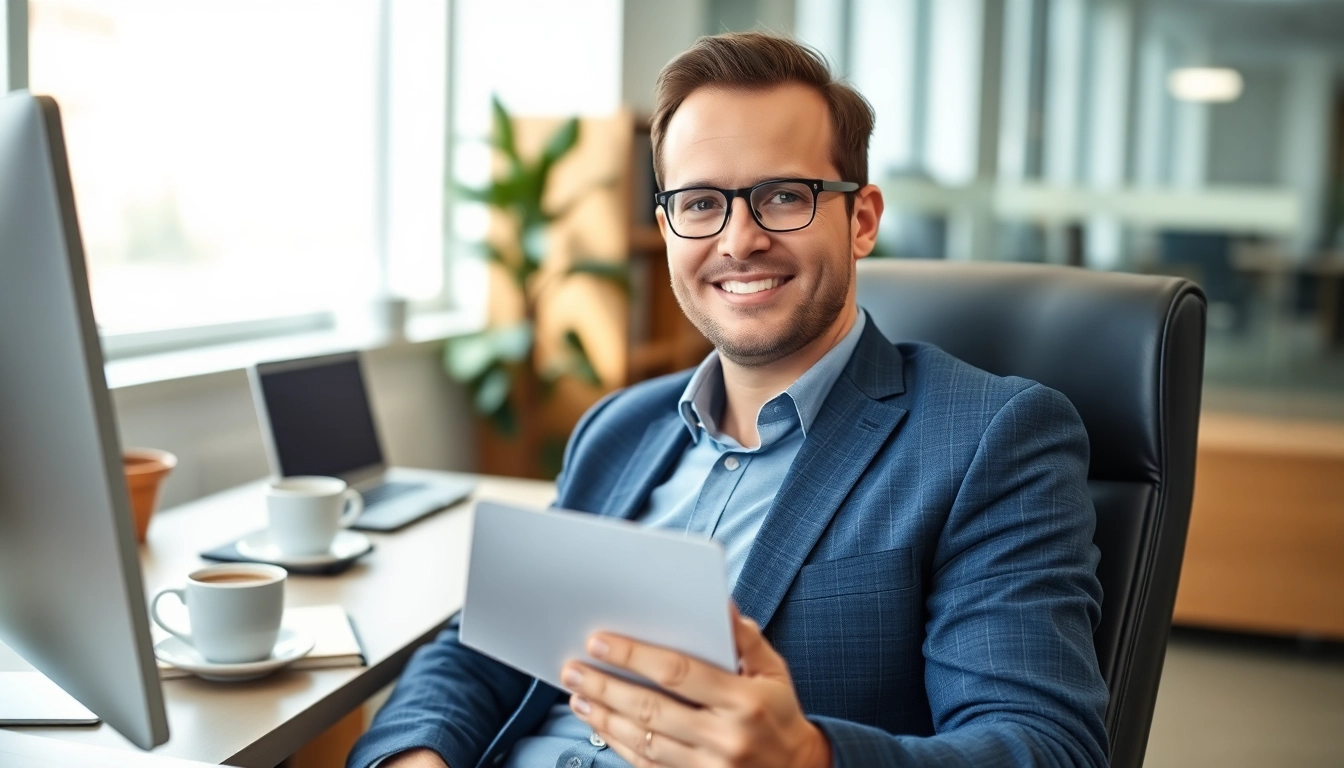 Headhunter Pflegekräfte im modernen Büro, der Fachkräfte für die Pflege rekrutiert.