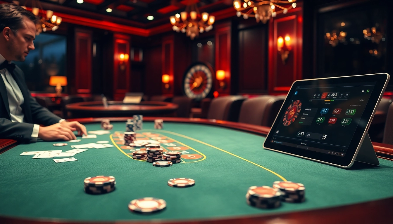 Engaged players enjoy high-stakes gambling at XX88.Pizza casino table with poker chips and cards.