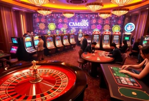 Experience the thrill of gaming at CM88's luxurious casino with engaging gameplay.