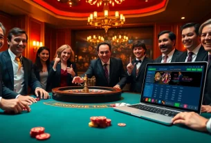 Experience the thrill of winning at https://go888.jp.net/ with exciting poker action in a luxurious casino setting.