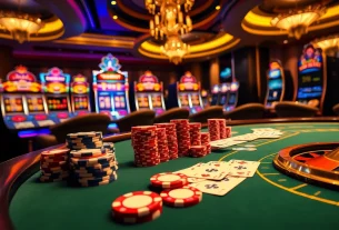 Experience the thrill of online gaming at Trang chủ bl555 with a luxurious casino scene.