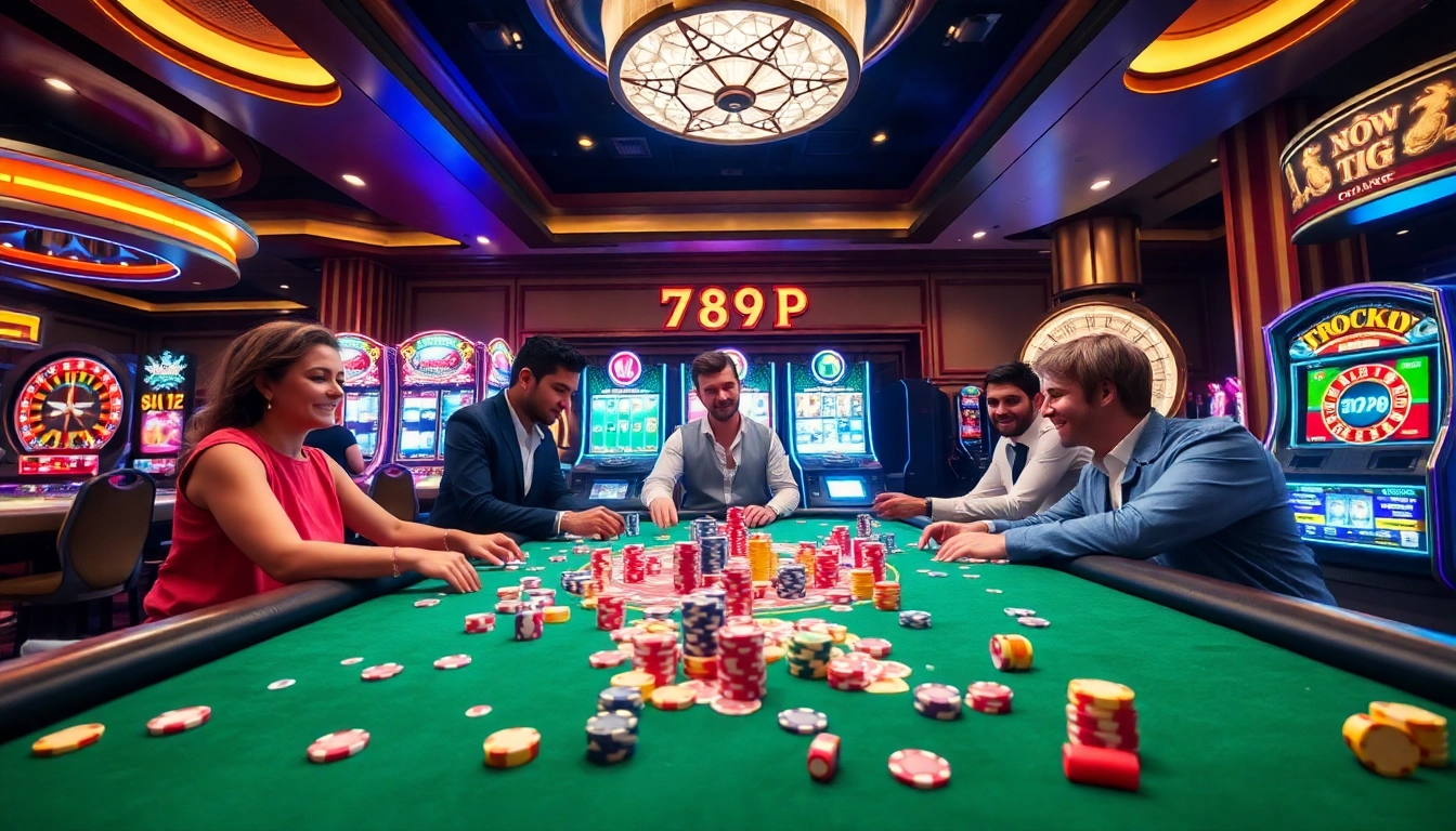 Win big at 789P with poker chips and cards in an exciting casino setting.
