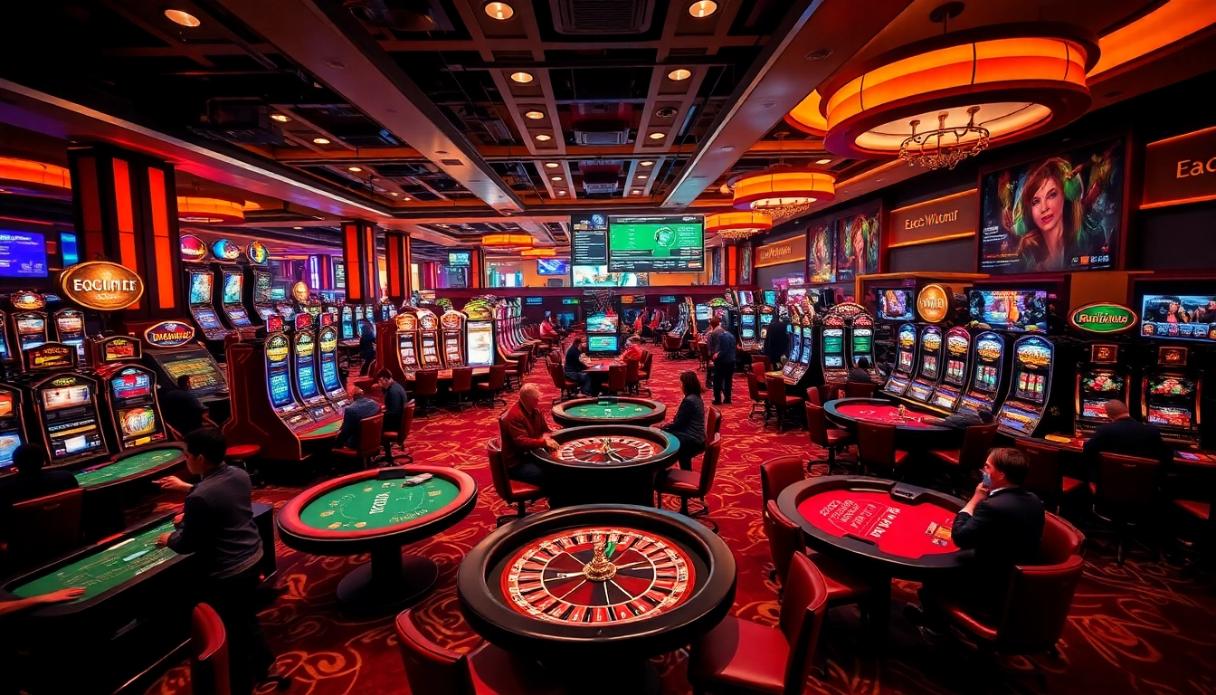 Experience the excitement of online gaming at 88CLB with vibrant scenes of live casino action and diverse game offerings.