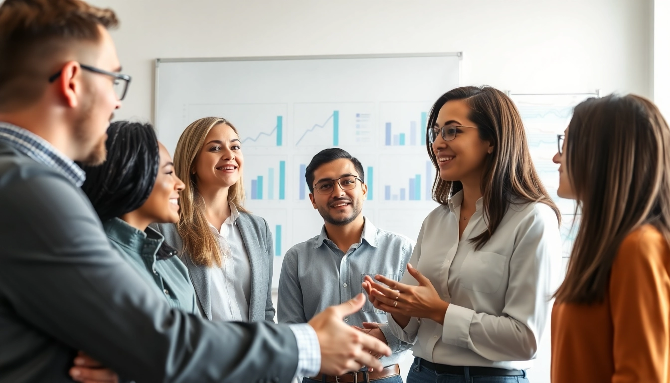 Headhunter Ingenieure in einem modernen Büro, das Teamarbeit und Stellenangebote zeigt.